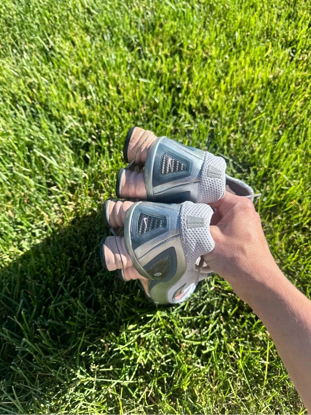 Nike Shox Running Shoes Gray Pink Y2K Women’s Size 8